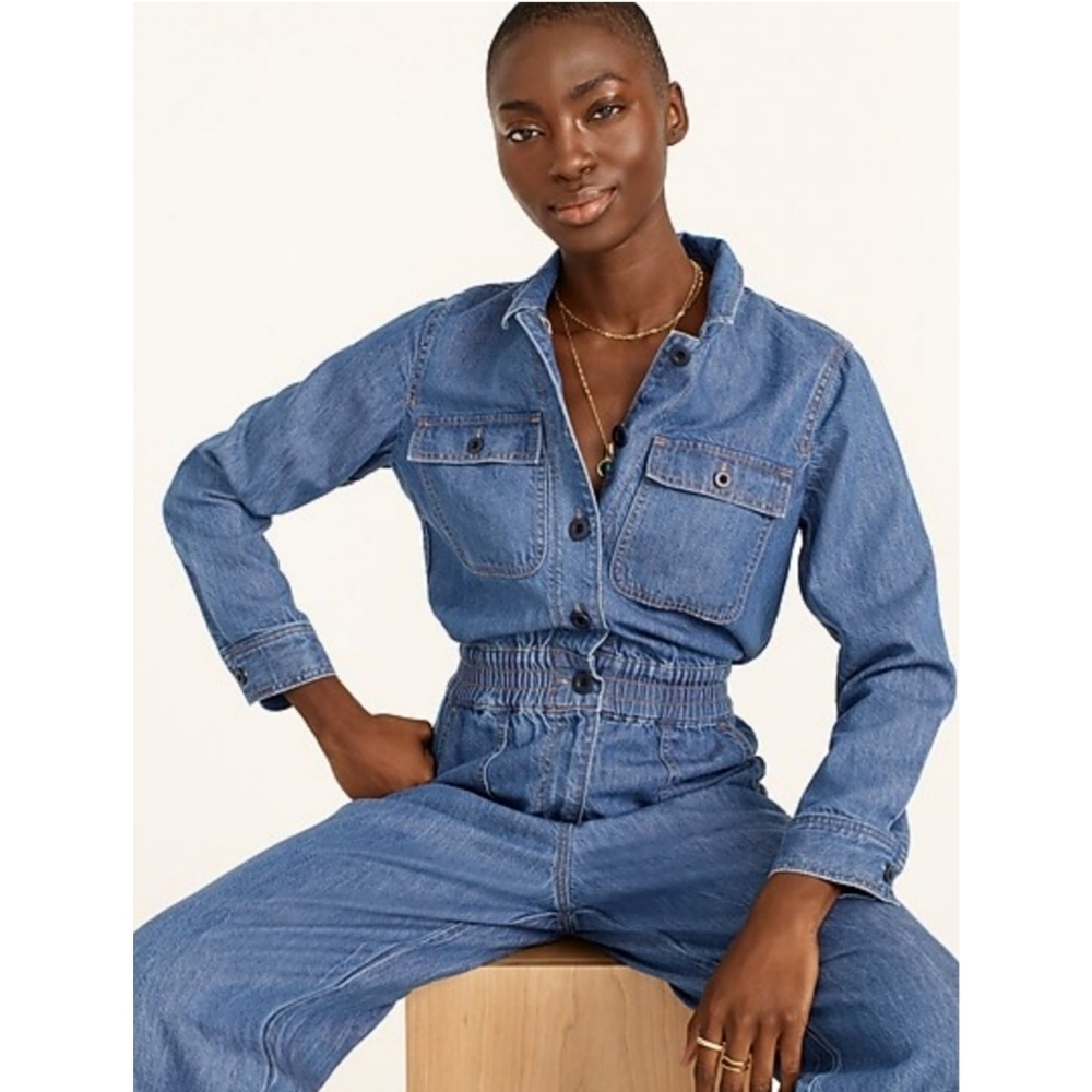 6. J.Crew Denim jumpsuit
